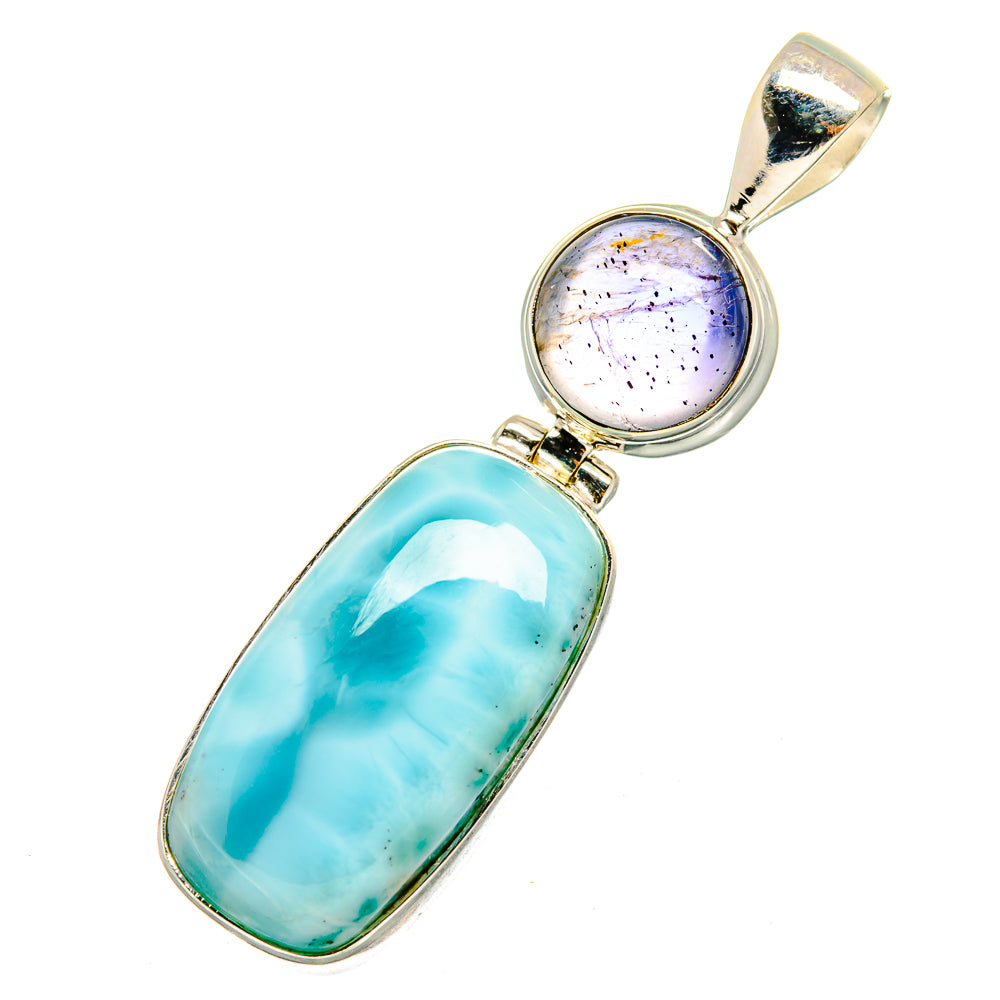 Larimar Pendants handcrafted by Anasilvercos - PD10565