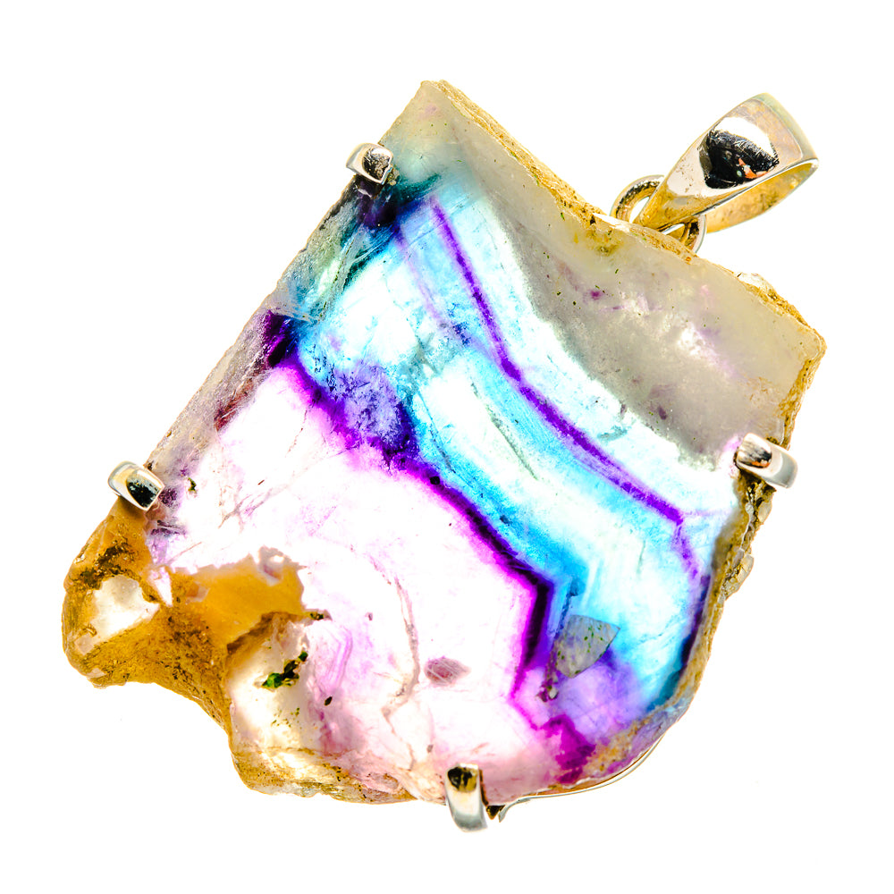 Fluorite Pendants handcrafted by Anasilvercos - PD10582