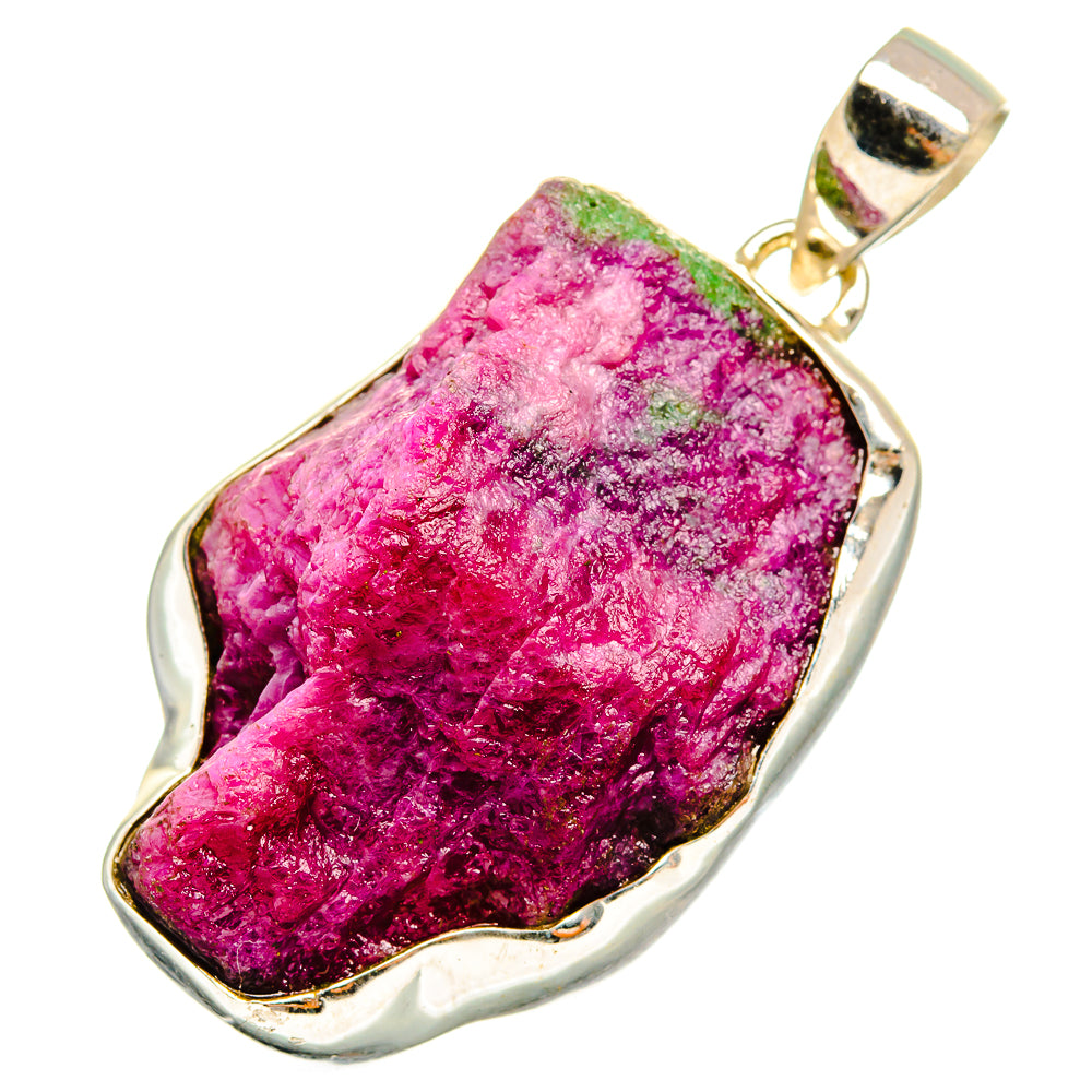 Ruby Zoisite Pendants handcrafted by Anasilvercos - PD10591