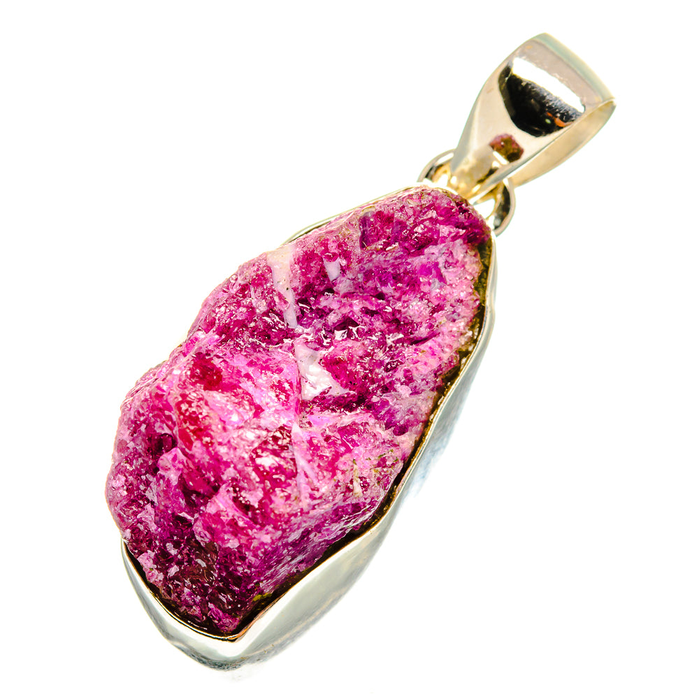 Ruby Zoisite Pendants handcrafted by Anasilvercos - PD10592