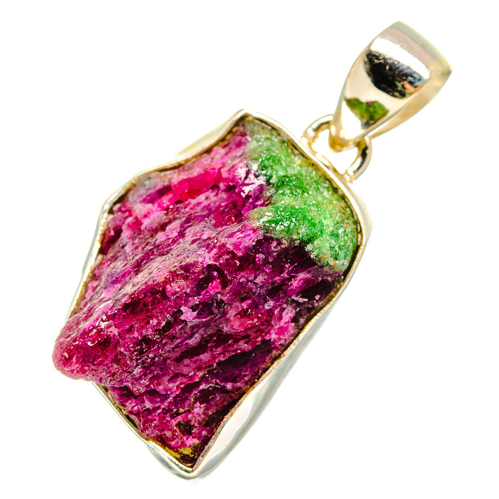 Ruby Zoisite Pendants handcrafted by Anasilvercos - PD10593