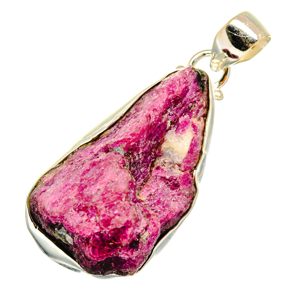 Ruby Zoisite Pendants handcrafted by Anasilvercos - PD10594