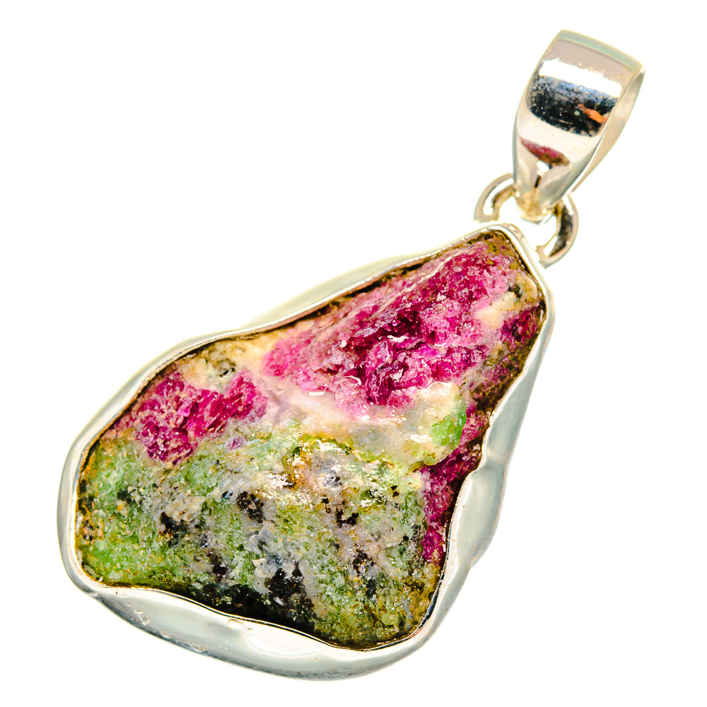 Ruby Zoisite Pendants handcrafted by Anasilvercos - PD10596