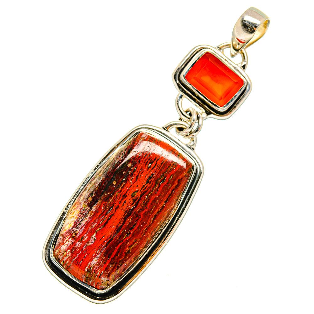 Red Jasper Pendants handcrafted by Anasilvercos - PD10602