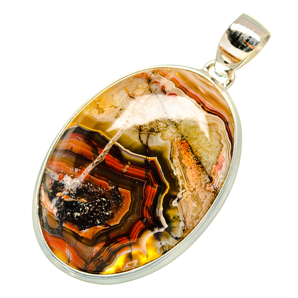 Laguna Lace Agate Pendants handcrafted by Anasilvercos - PD10617