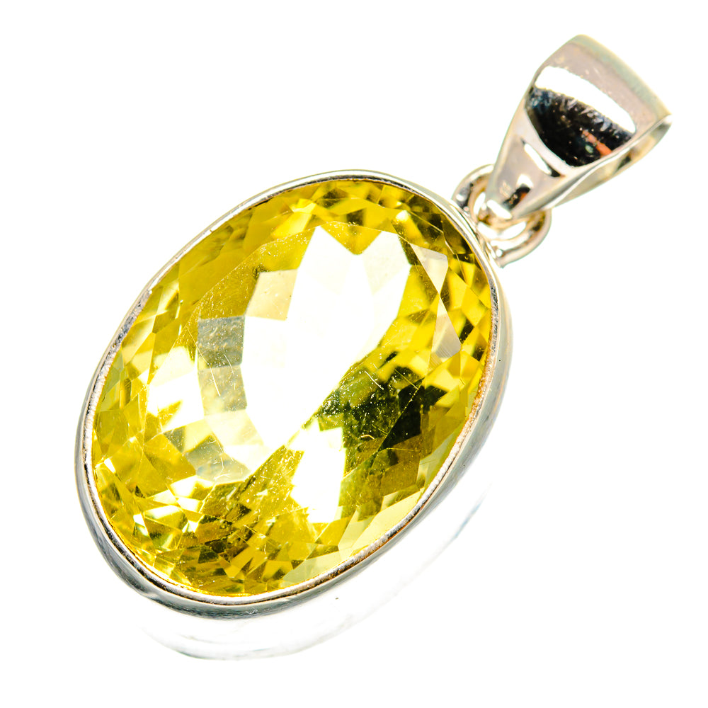 Lemon Quartz Pendants handcrafted by Anasilvercos - PD10644