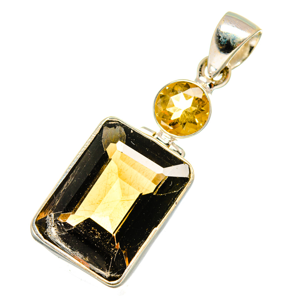 Smoky Quartz Pendants handcrafted by Anasilvercos - PD10648