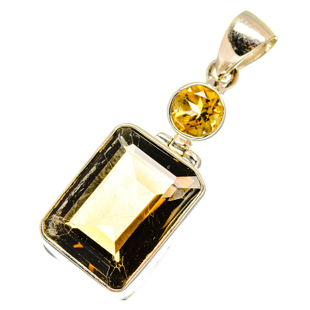 Smoky Quartz Pendants handcrafted by Anasilvercos - PD10649