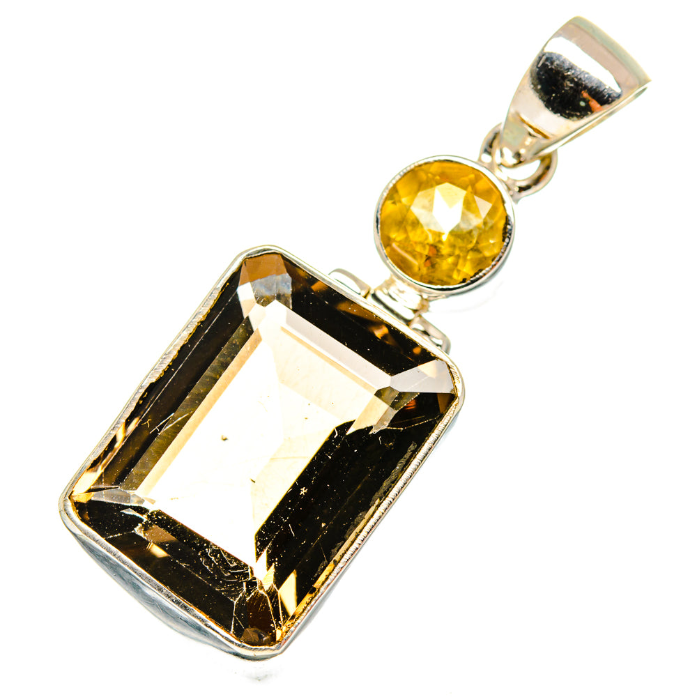 Smoky Quartz Pendants handcrafted by Anasilvercos - PD10650