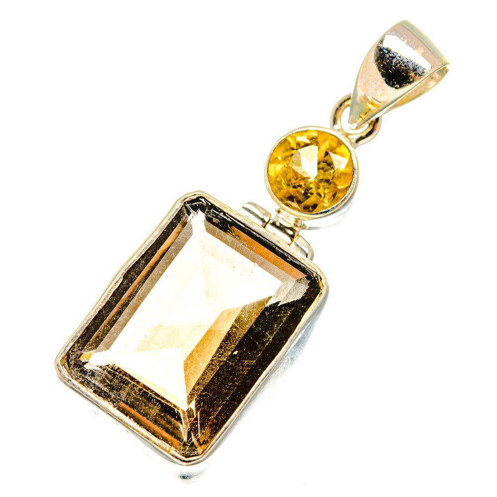 Smoky Quartz Pendants handcrafted by Anasilvercos - PD10651