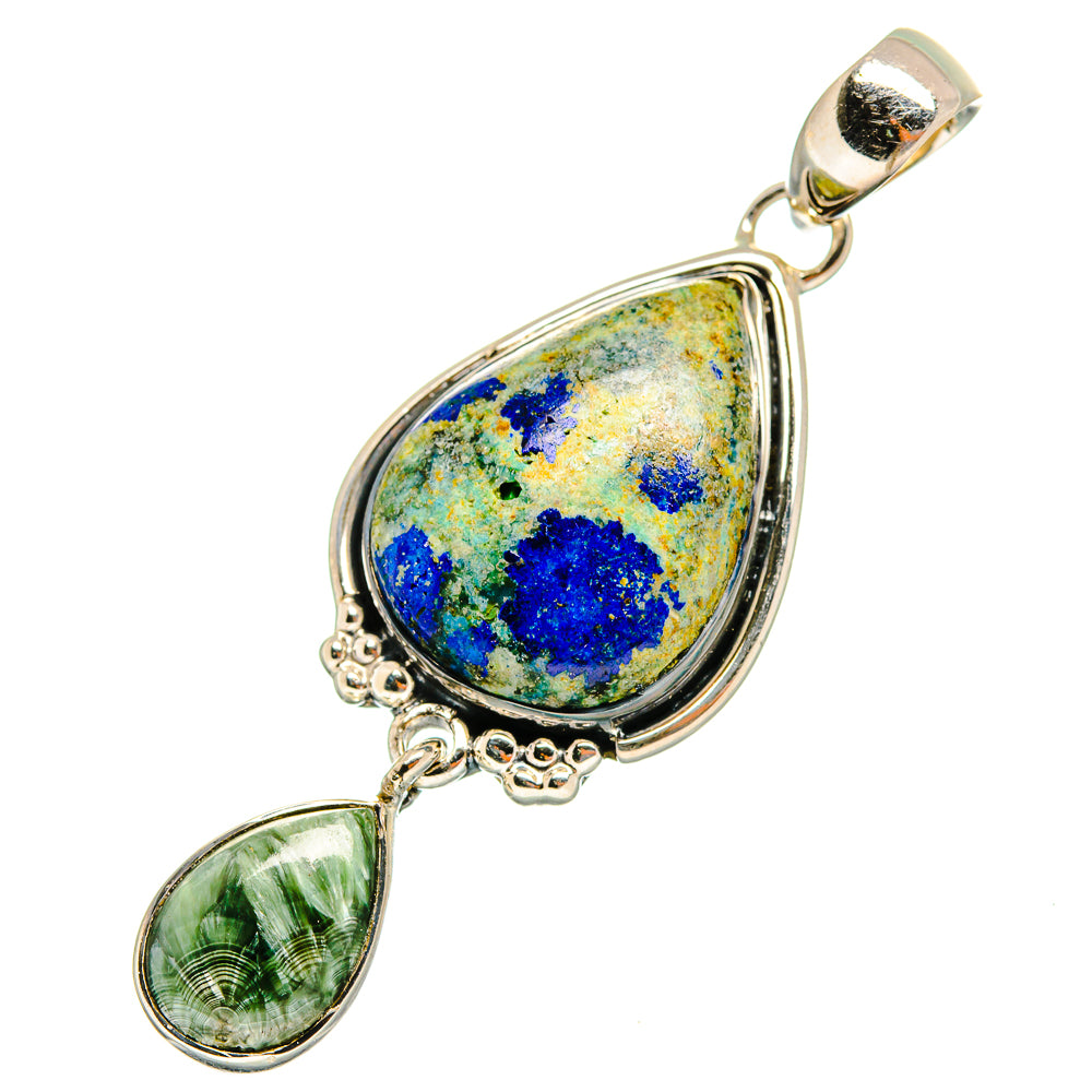 Azurite Pendants handcrafted by Anasilvercos - PD10661