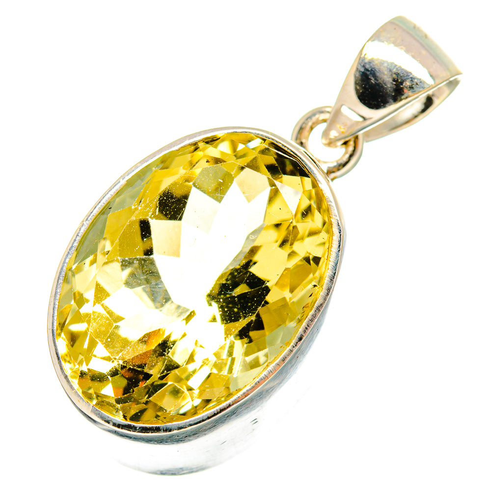 Lemon Quartz Pendants handcrafted by Anasilvercos - PD10662