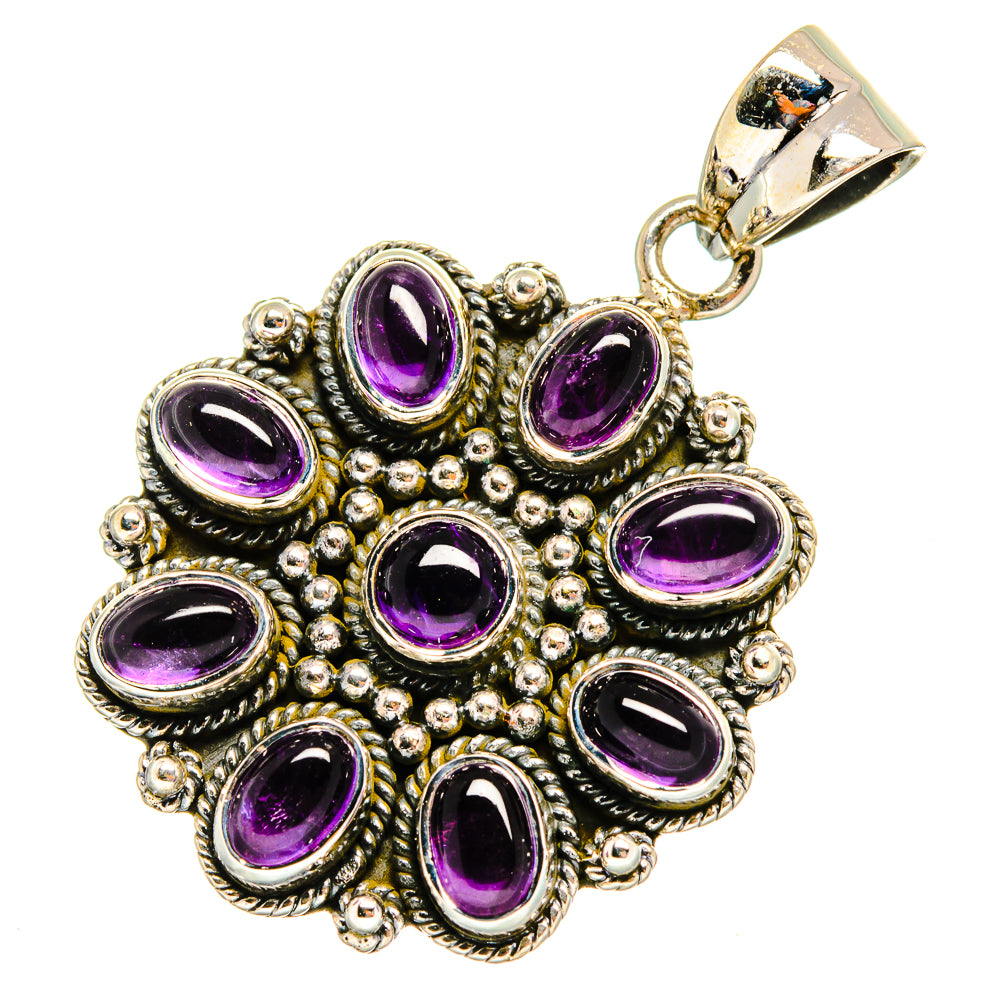 Amethyst Pendants handcrafted by Anasilvercos - PD10665