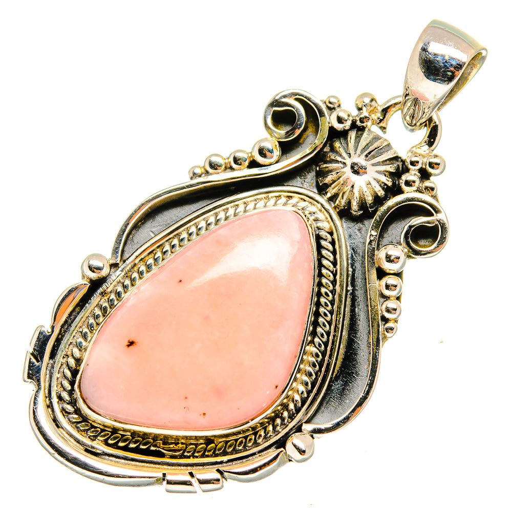 Pink Opal Pendants handcrafted by Anasilvercos - PD10672