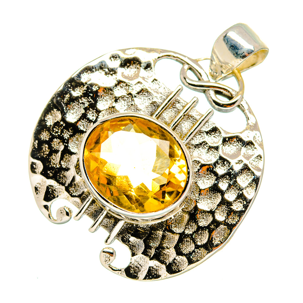 Citrine Pendants handcrafted by Anasilvercos - PD10687