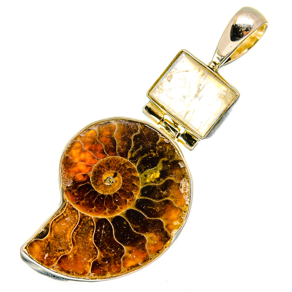 Ammonite Fossil Pendants handcrafted by Anasilvercos - PD10712
