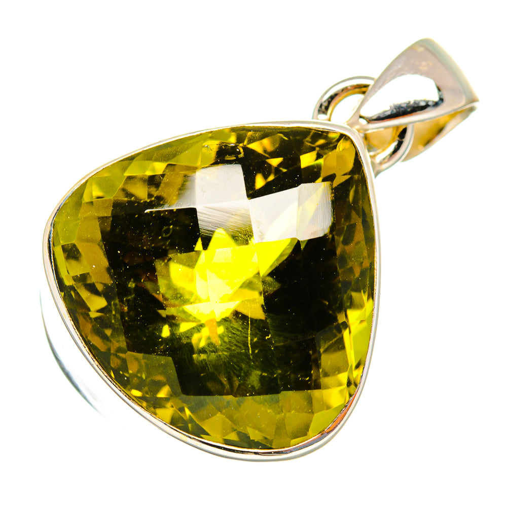 Olive Quartz Pendants handcrafted by Anasilvercos - PD10713