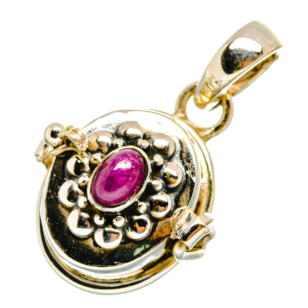 Ruby Pendants handcrafted by Anasilvercos - PD10719