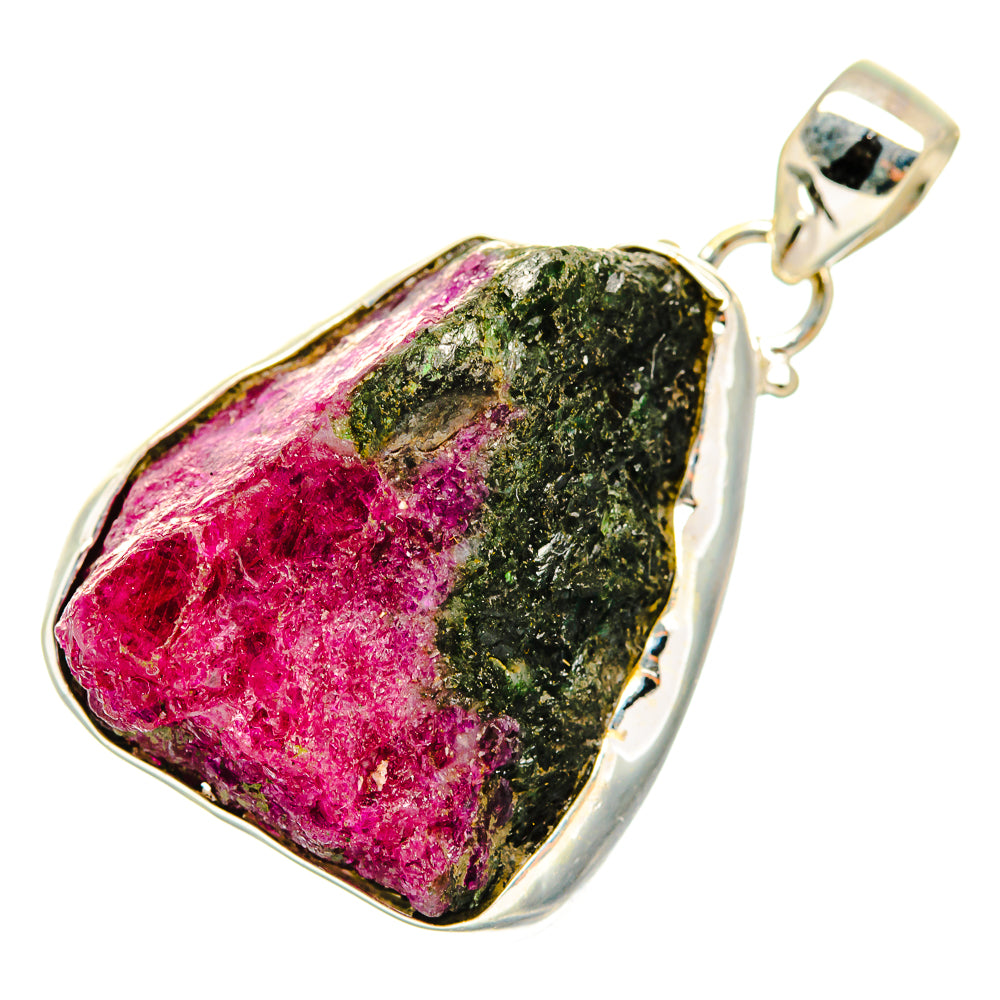 Ruby Zoisite Pendants handcrafted by Anasilvercos - PD10744