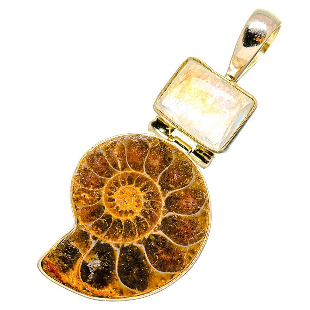 Ammonite Fossil Pendants handcrafted by Anasilvercos - PD10751