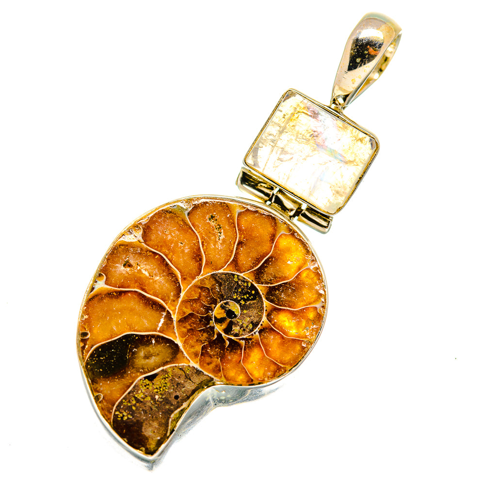 Ammonite Fossil Pendants handcrafted by Anasilvercos - PD10758