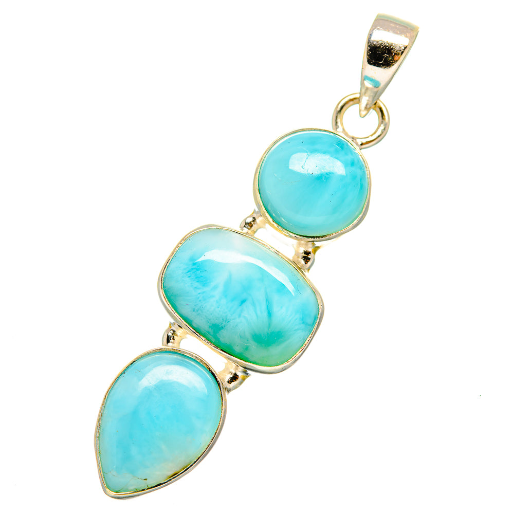 Larimar Pendants handcrafted by Anasilvercos - PD10759
