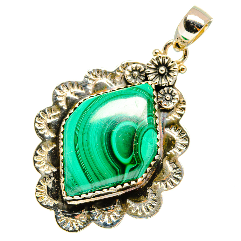 Malachite Pendants handcrafted by Anasilvercos - PD10761