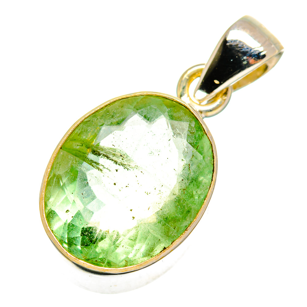 Prehnite Pendants handcrafted by Anasilvercos - PD10767