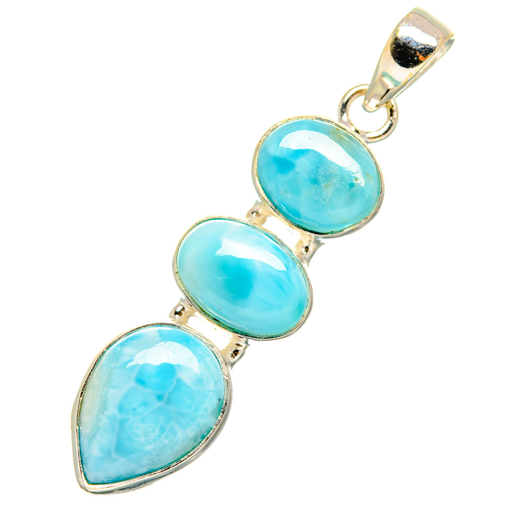Larimar Pendants handcrafted by Anasilvercos - PD10772