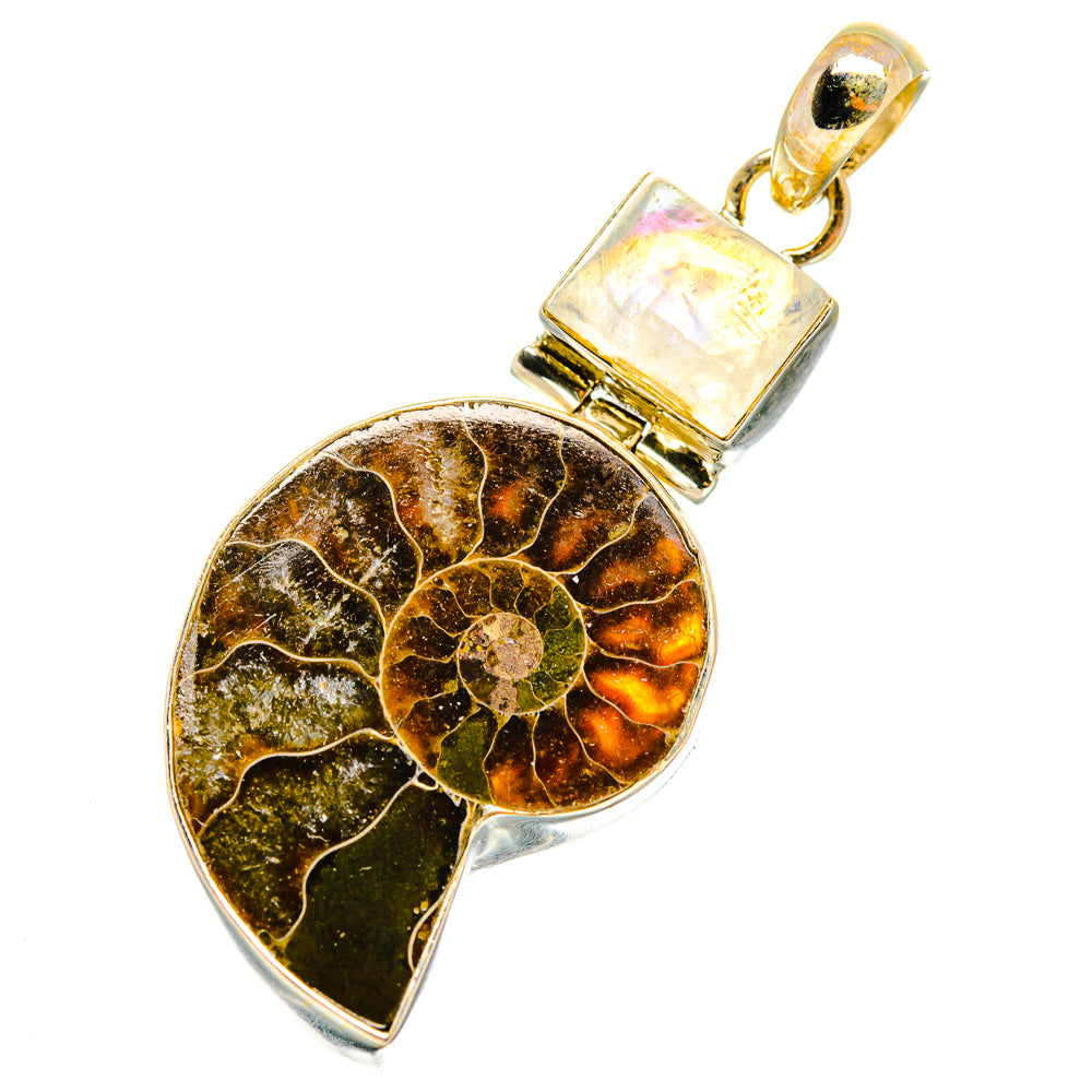 Ammonite Fossil Pendants handcrafted by Anasilvercos - PD10780