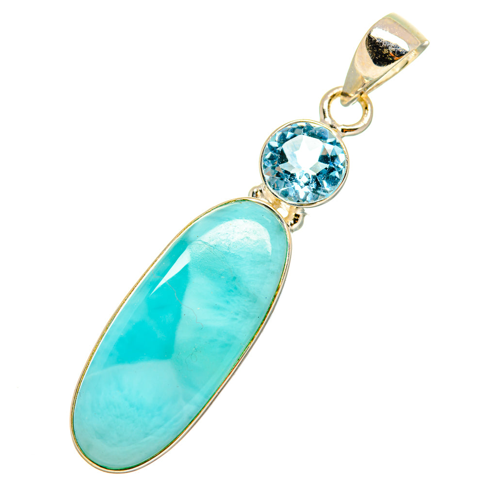 Larimar Pendants handcrafted by Anasilvercos - PD10783