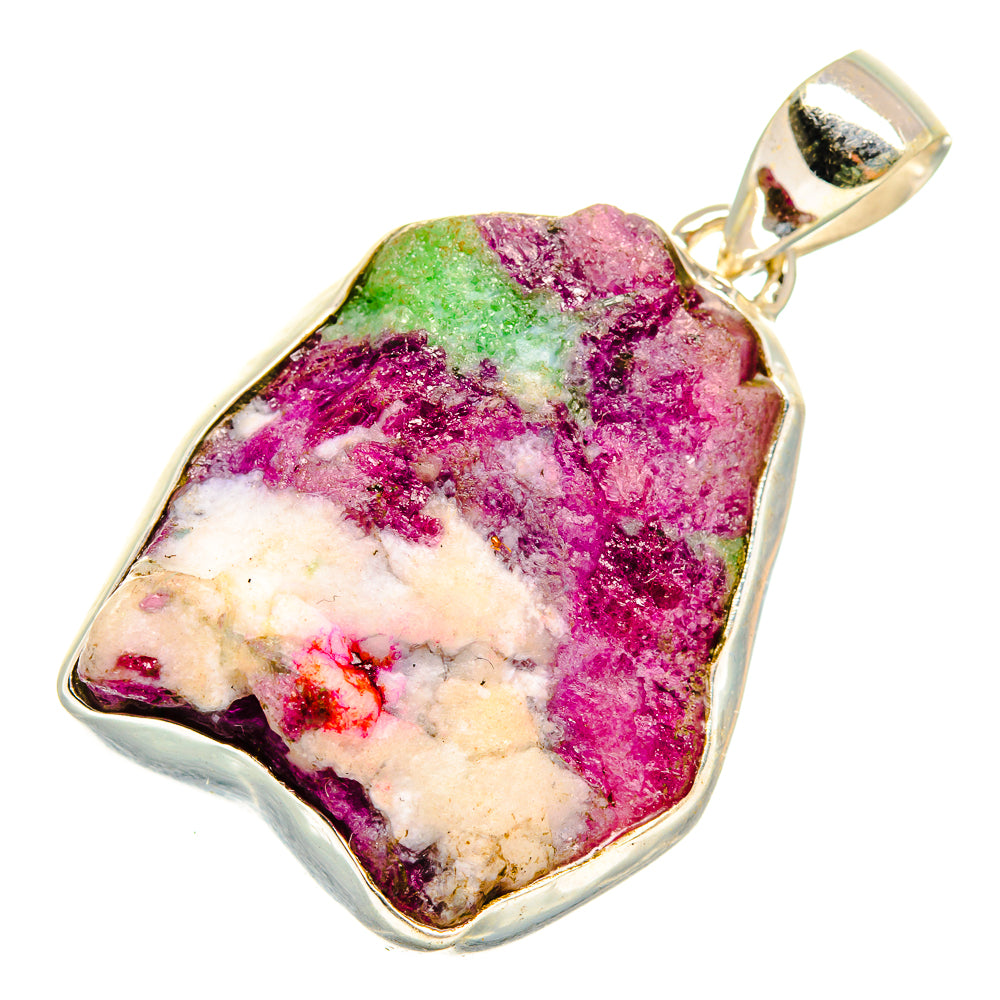 Ruby Zoisite Pendants handcrafted by Anasilvercos - PD10787