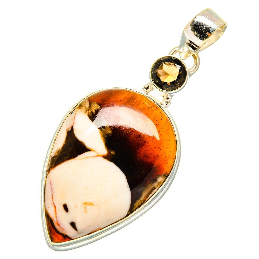 Peanut Wood Jasper Pendants handcrafted by Anasilvercos - PD10789
