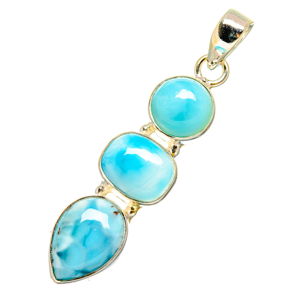 Larimar Pendants handcrafted by Anasilvercos - PD10790