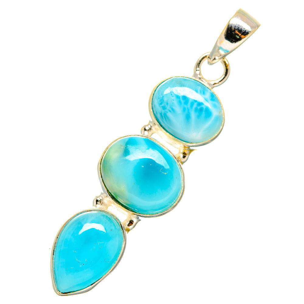 Larimar Pendants handcrafted by Anasilvercos - PD10796