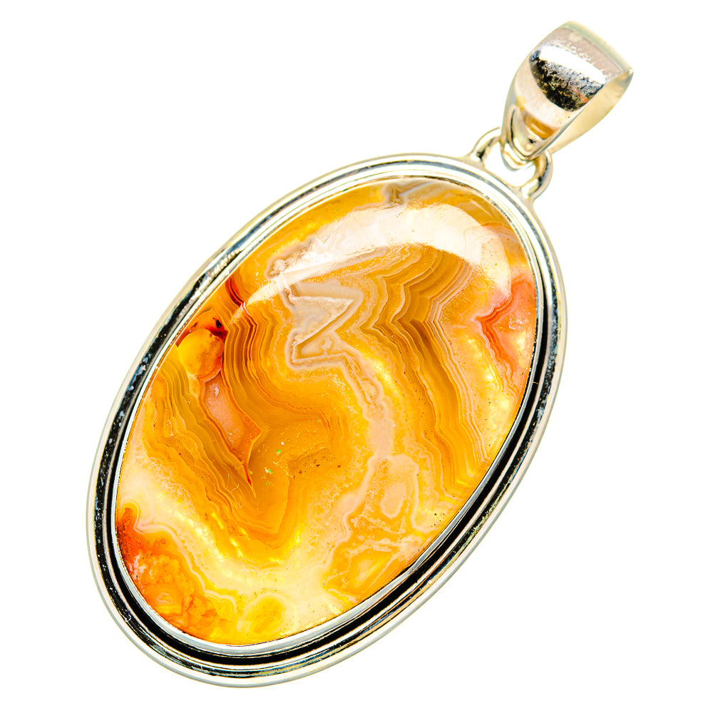 Laguna Lace Agate Pendants handcrafted by Anasilvercos - PD10799