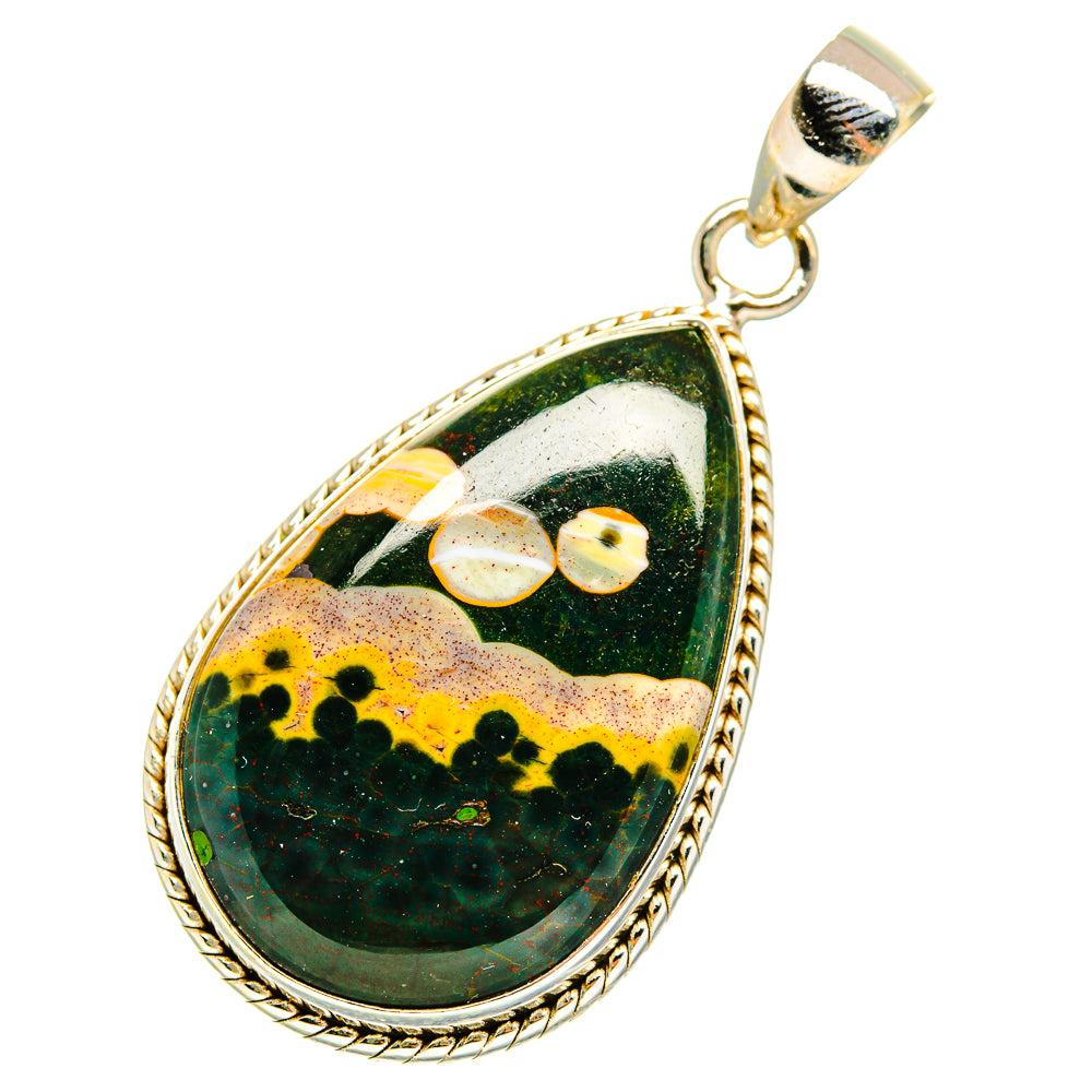 Ocean Jasper Pendants handcrafted by Anasilvercos - PD10822