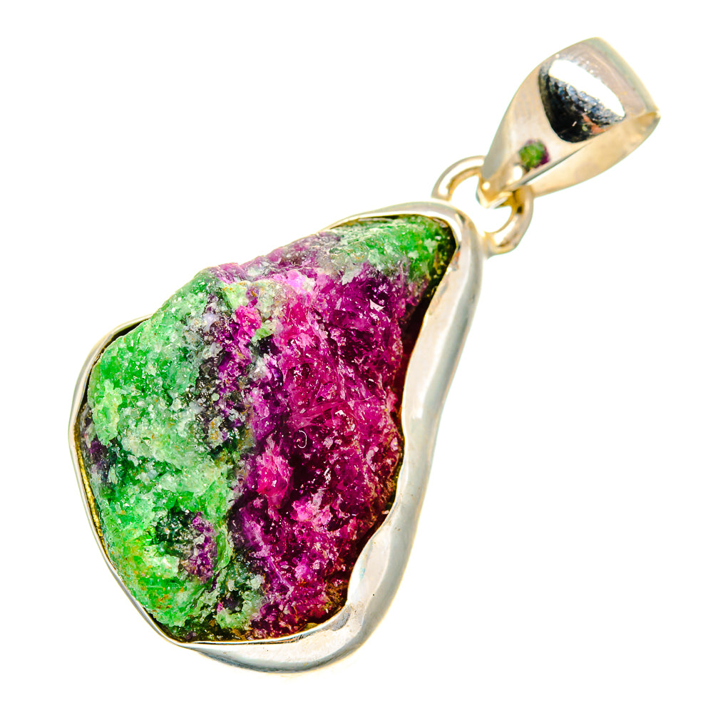 Ruby Zoisite Pendants handcrafted by Anasilvercos - PD10832
