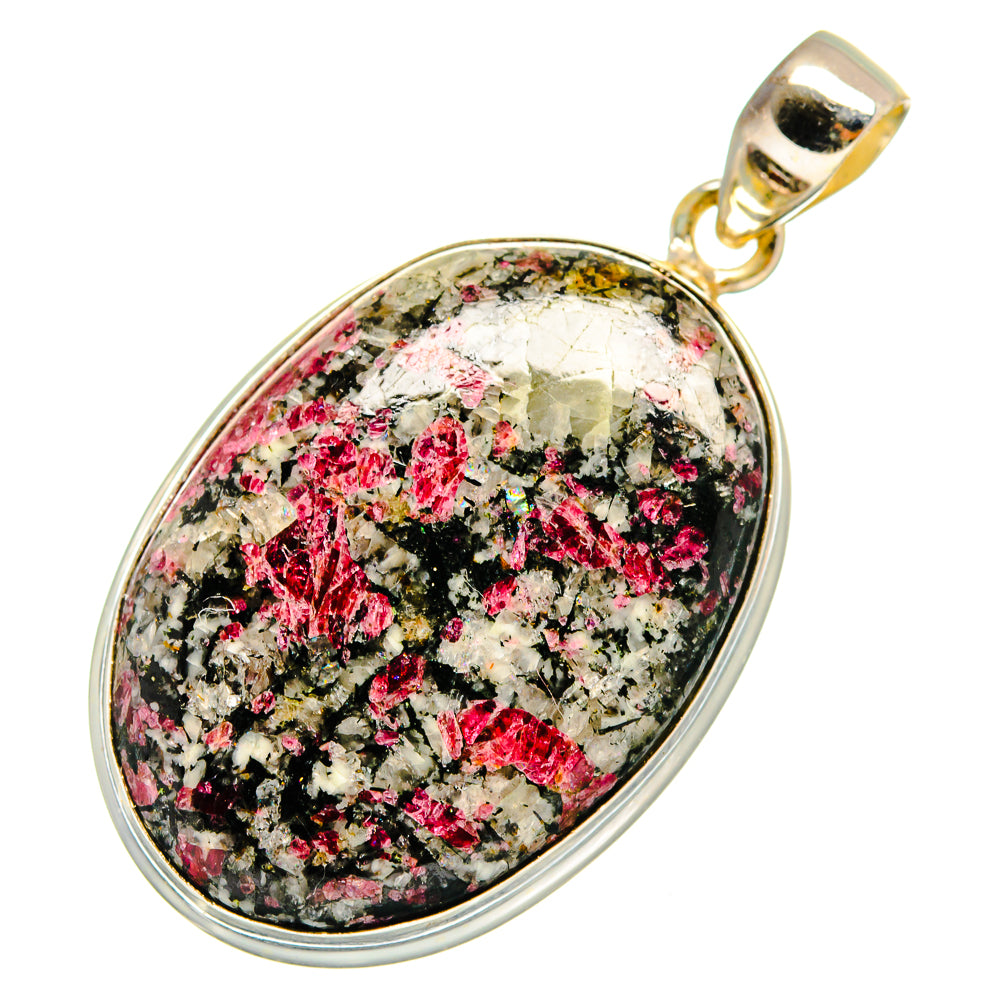 Russian Eudialyte Pendants handcrafted by Anasilvercos - PD10836