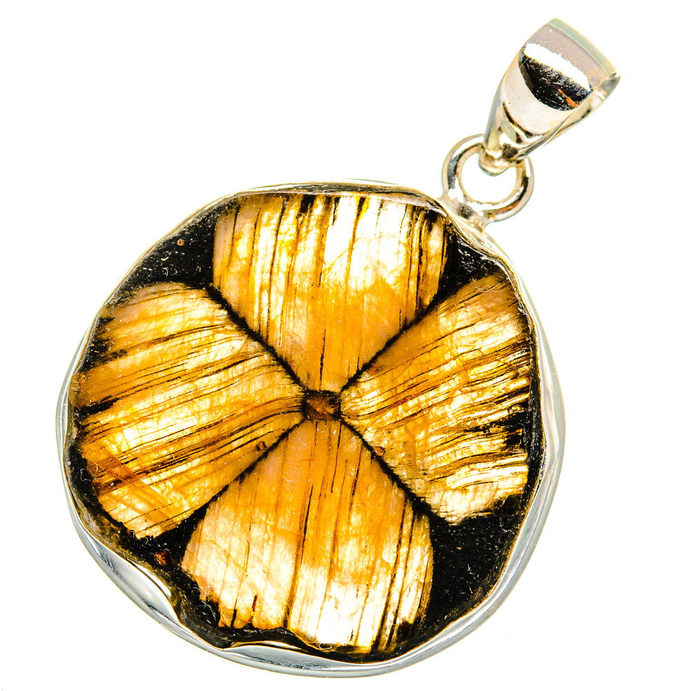 Chiastolite Pendants handcrafted by Anasilvercos - PD10843