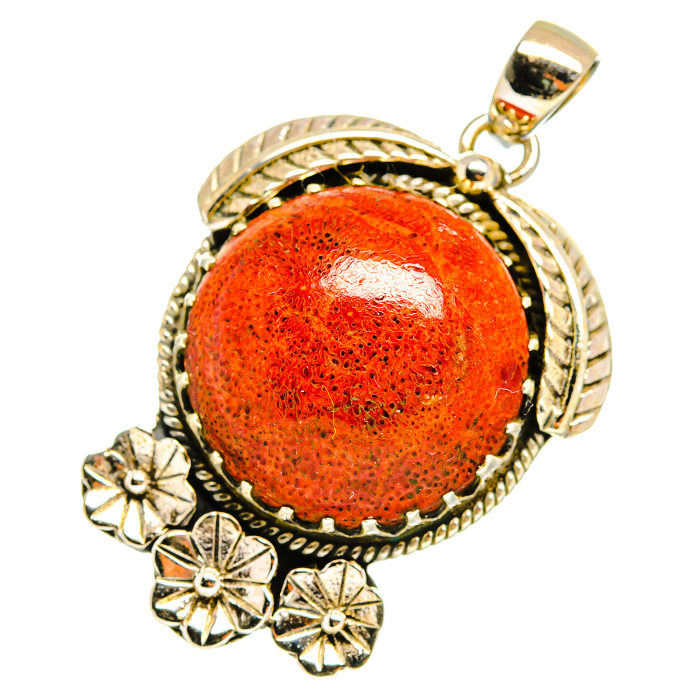 Sponge Coral Pendants handcrafted by Anasilvercos - PD10846