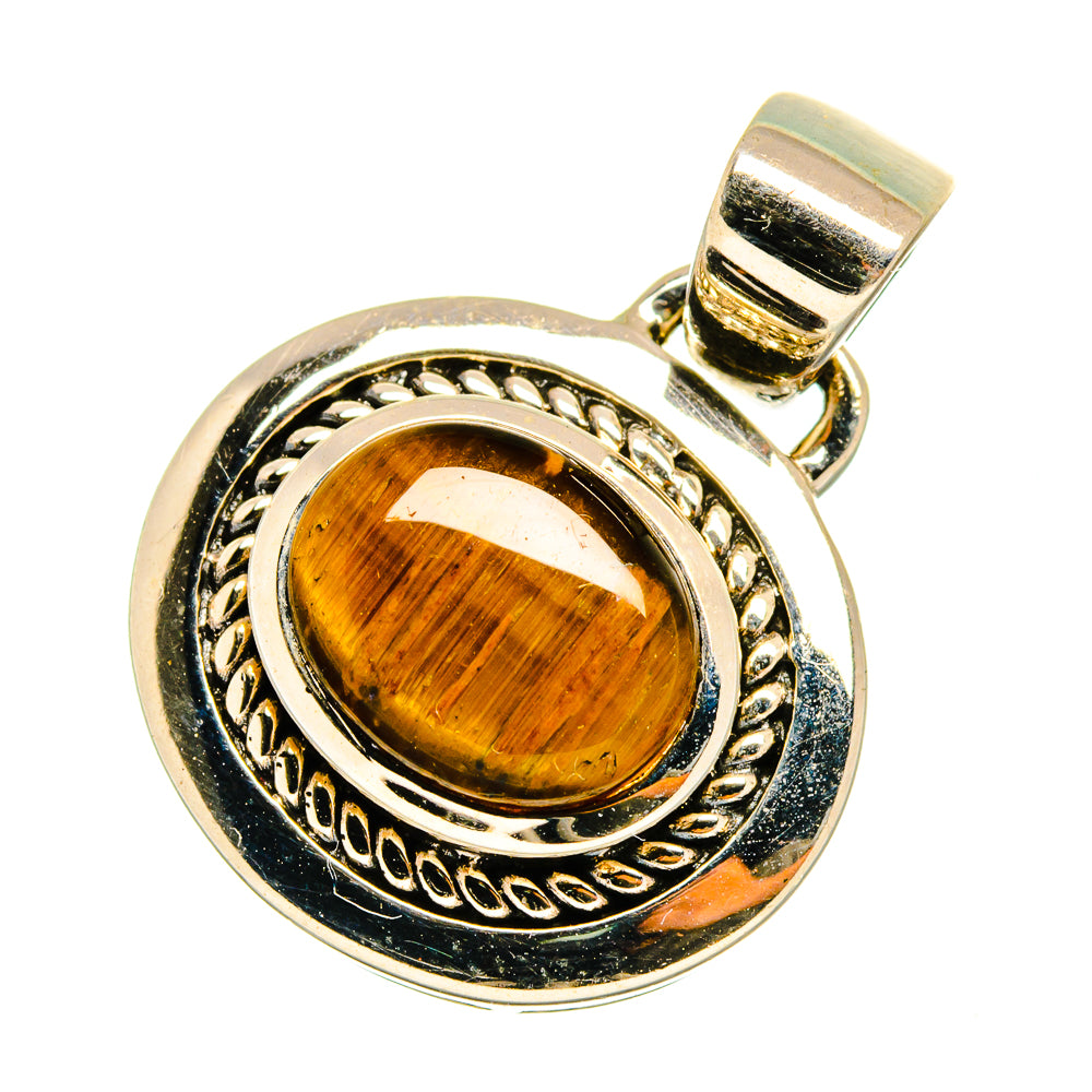 Tiger Eye Pendants handcrafted by Anasilvercos - PD10854