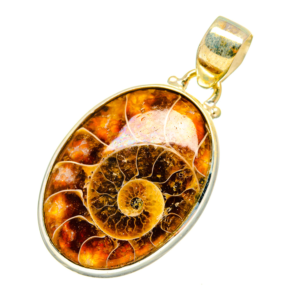 Ammonite Fossil Pendants handcrafted by Anasilvercos - PD10862