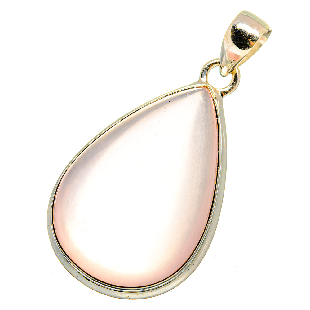 Rose Quartz Pendants handcrafted by Anasilvercos - PD10864