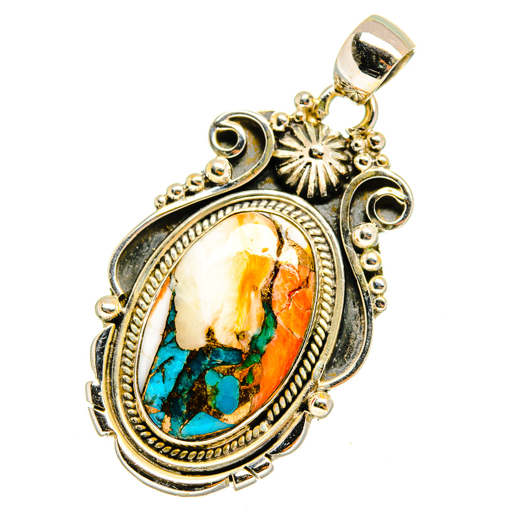 Spiny Oyster Turquoise Pendants handcrafted by Anasilvercos - PD10866