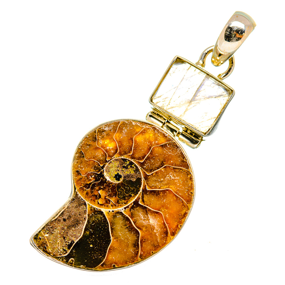 Ammonite Fossil Pendants handcrafted by Anasilvercos - PD10886