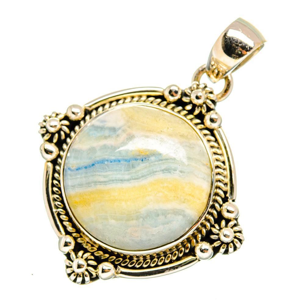 Blue Scheelite Pendants handcrafted by Anasilvercos - PD10887