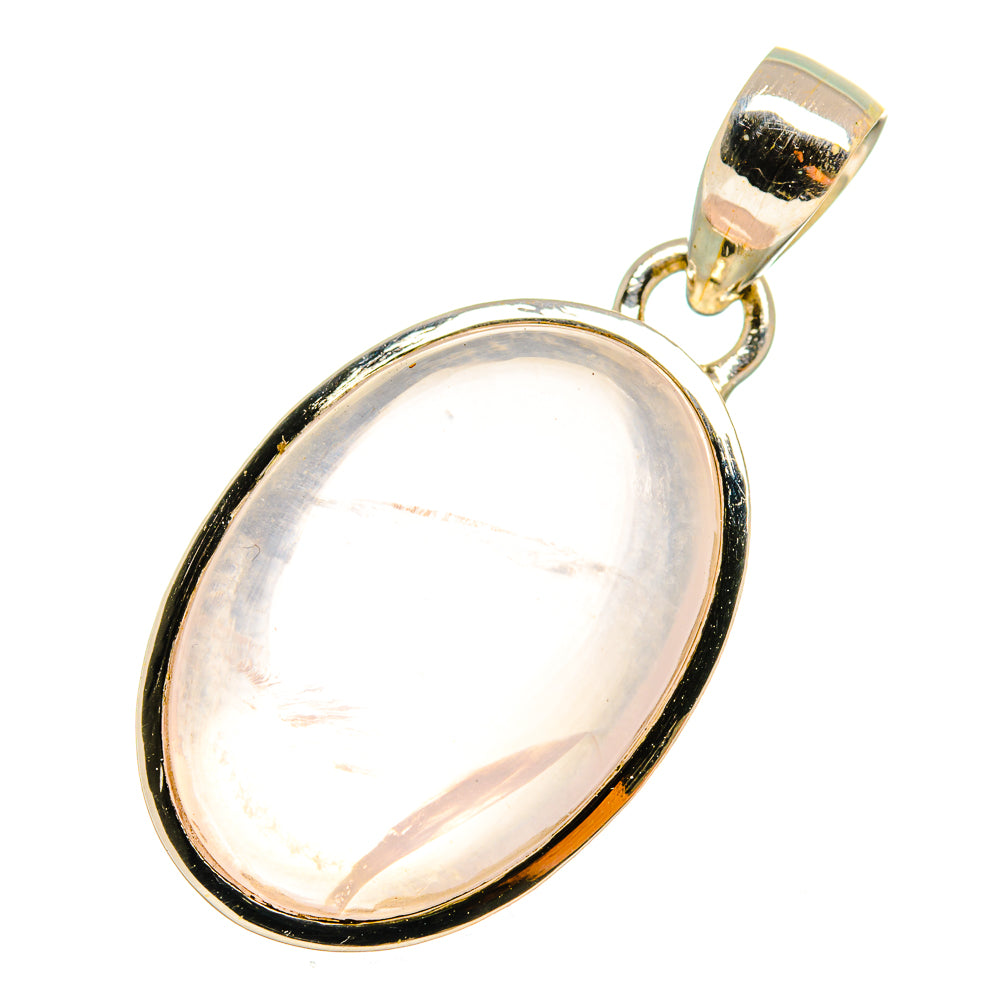 Rose Quartz Pendants handcrafted by Anasilvercos - PD10899
