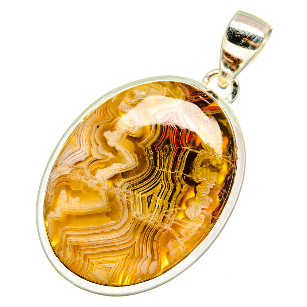 Laguna Lace Agate Pendants handcrafted by Anasilvercos - PD10921