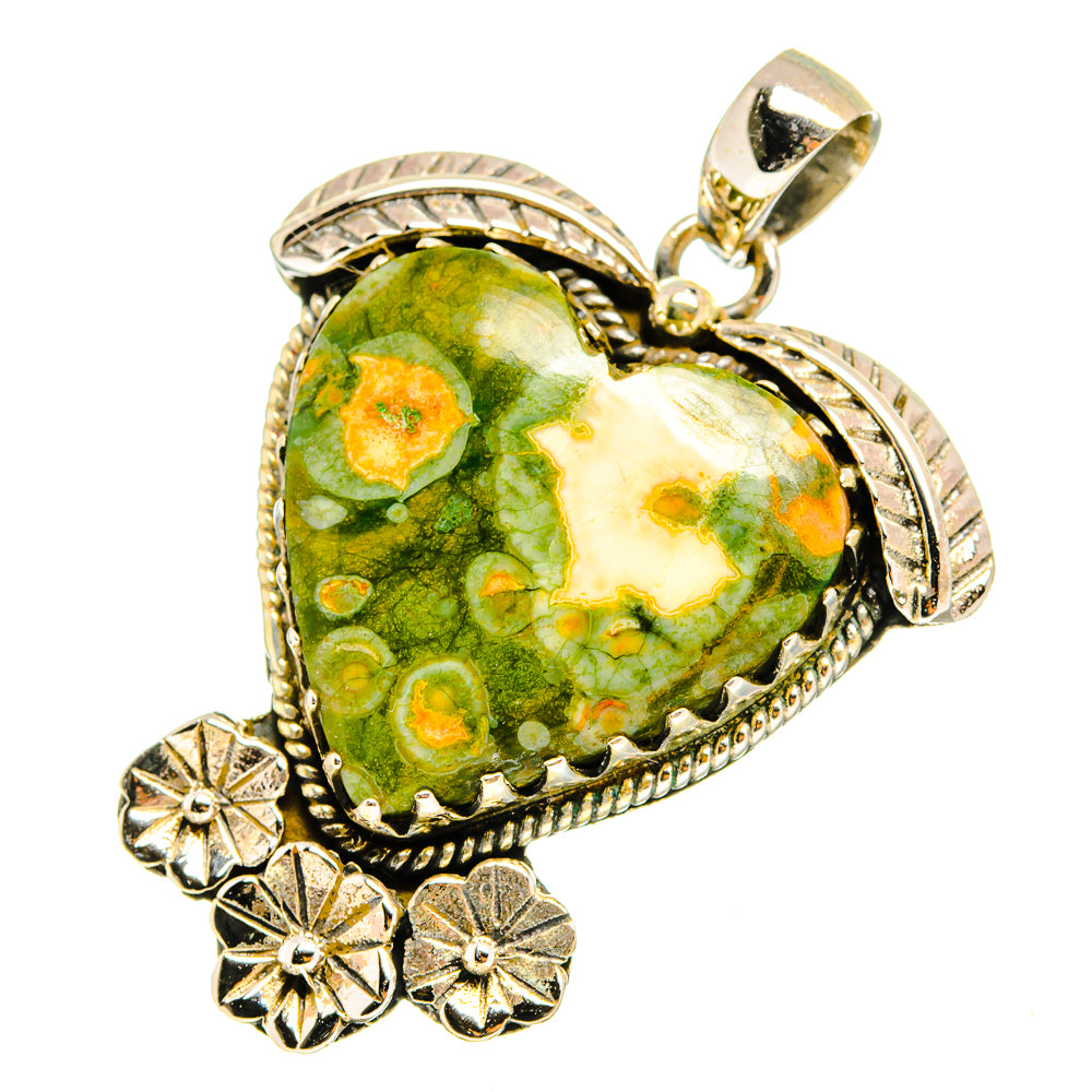 Rainforest Jasper Pendants handcrafted by Anasilvercos - PD10923
